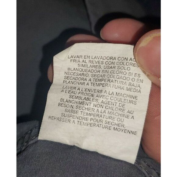 Wranglers Authentics 100% Cotton Dk Gray, Button Up Long Sleeve Shirt Size 2XLM - Picture 6 of 7